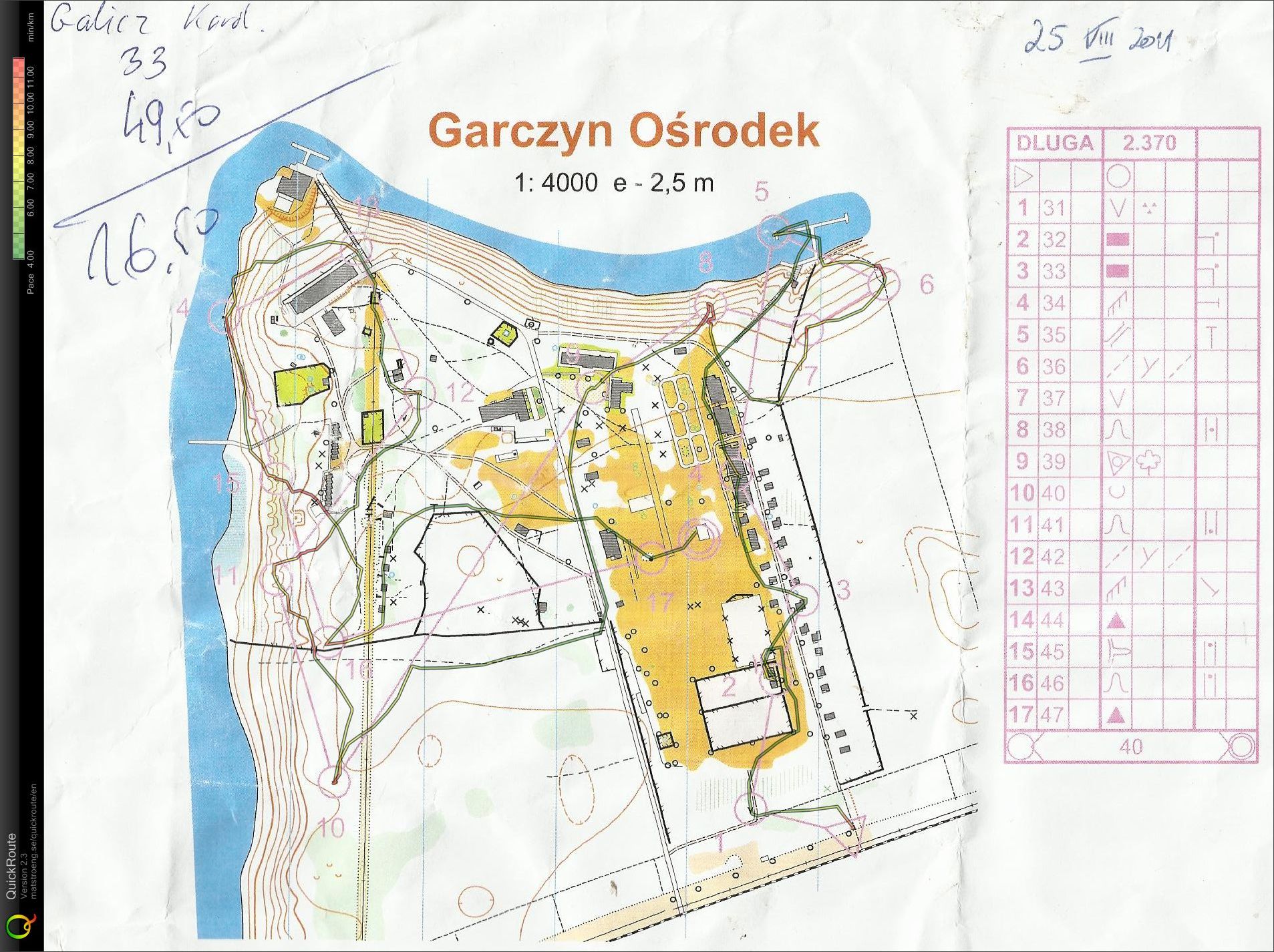 Trening - obóz Garczyn (25-08-2011)