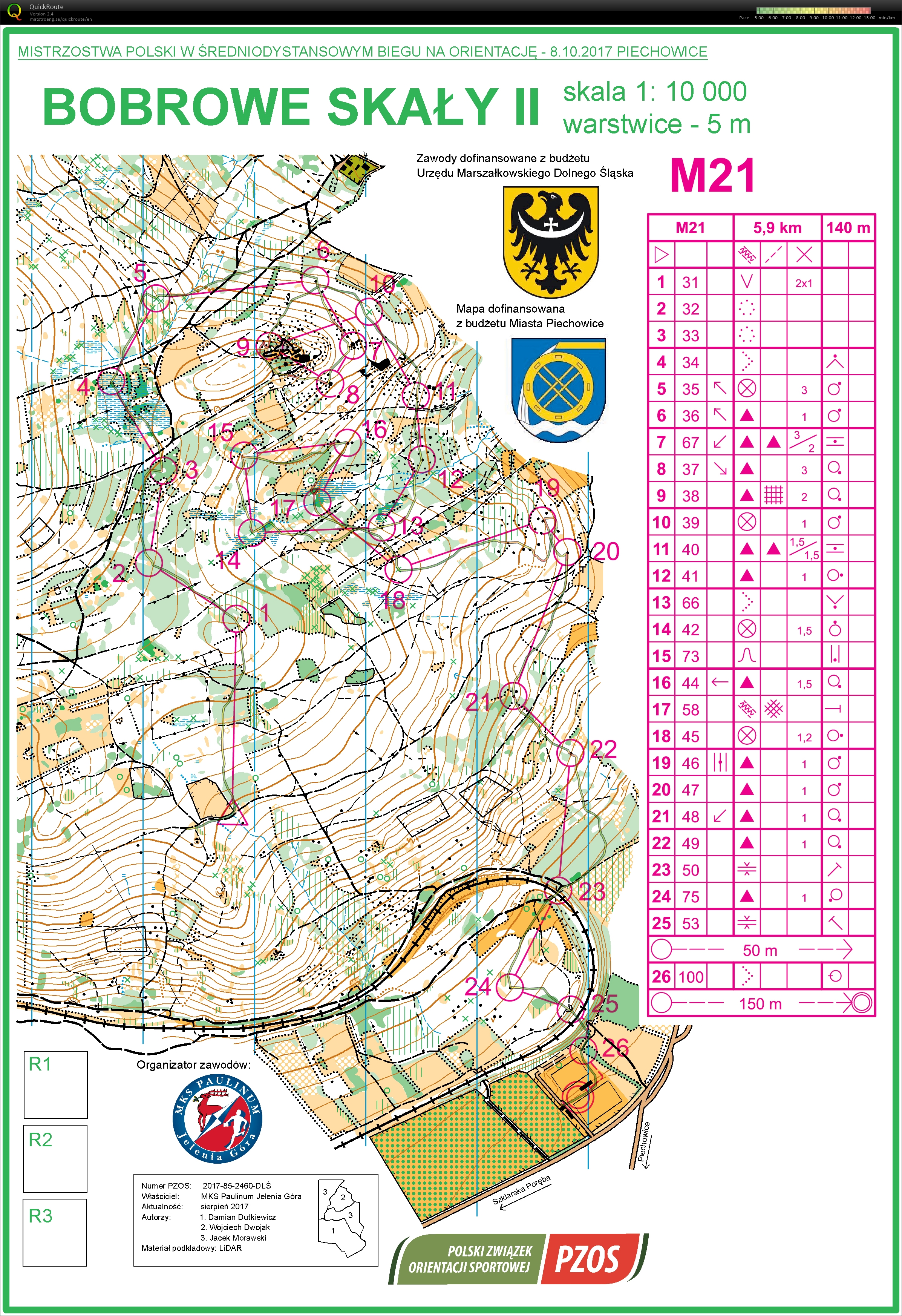 Z529 - Polish Middle Distance Orienteering Championships (08.10.2017)