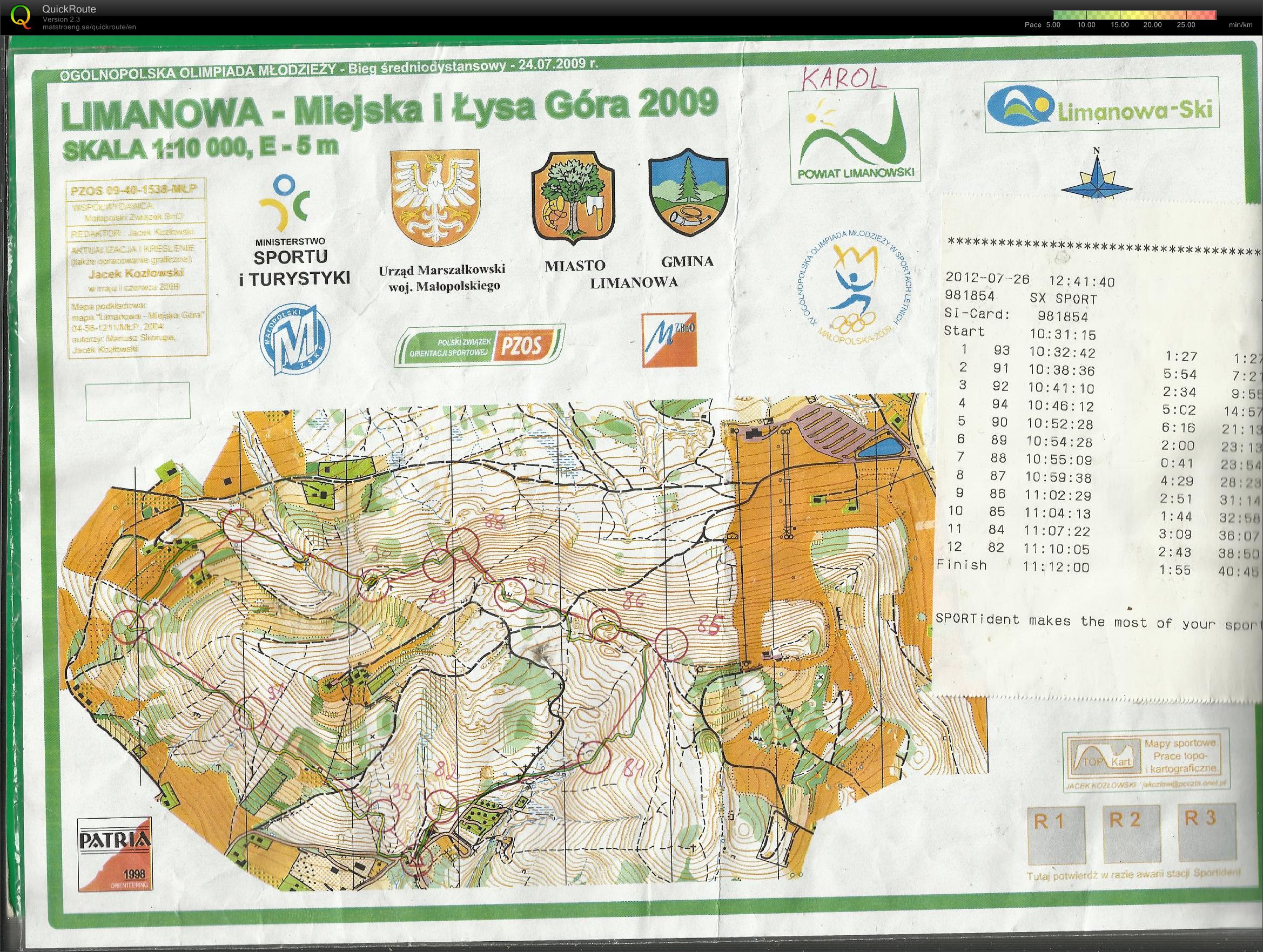 Trening - obóz Limanowa (26-07-2012)