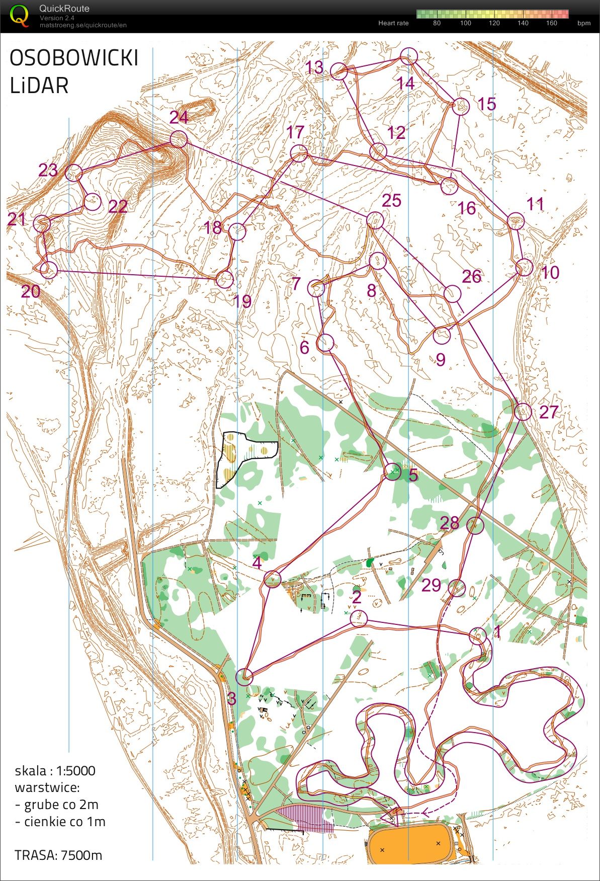 Mapa 1 - Lasek Osobowicki (2014-01-12)