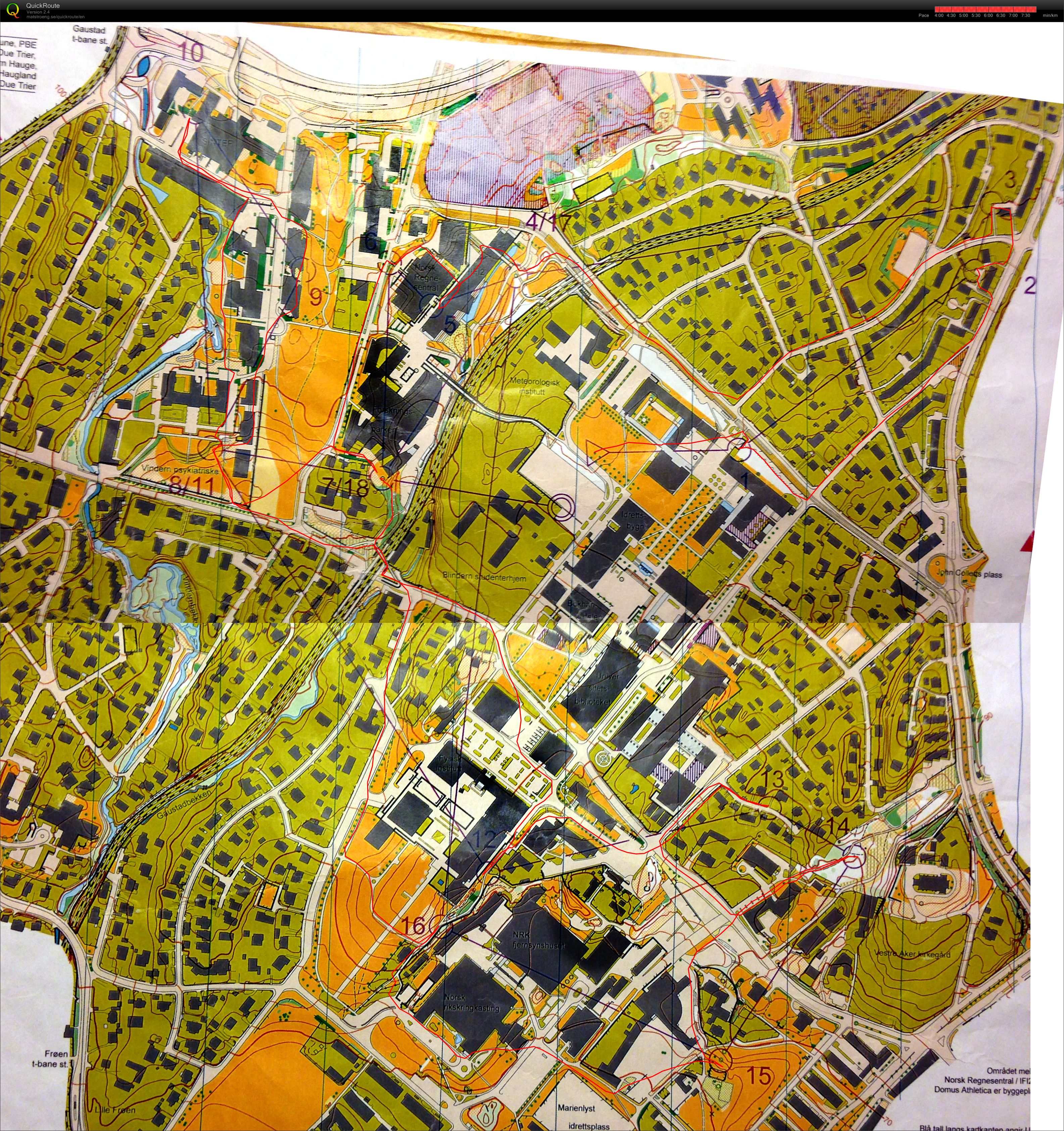 Mapa 1 - Oslo (20/01/2014)
